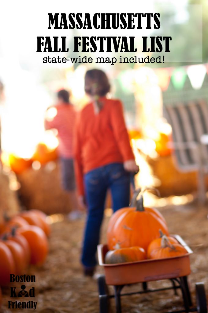 Massachusetts fall festivals list with a state map of them. Includes hayrides, corn mazes, pumpkin patches, and more.