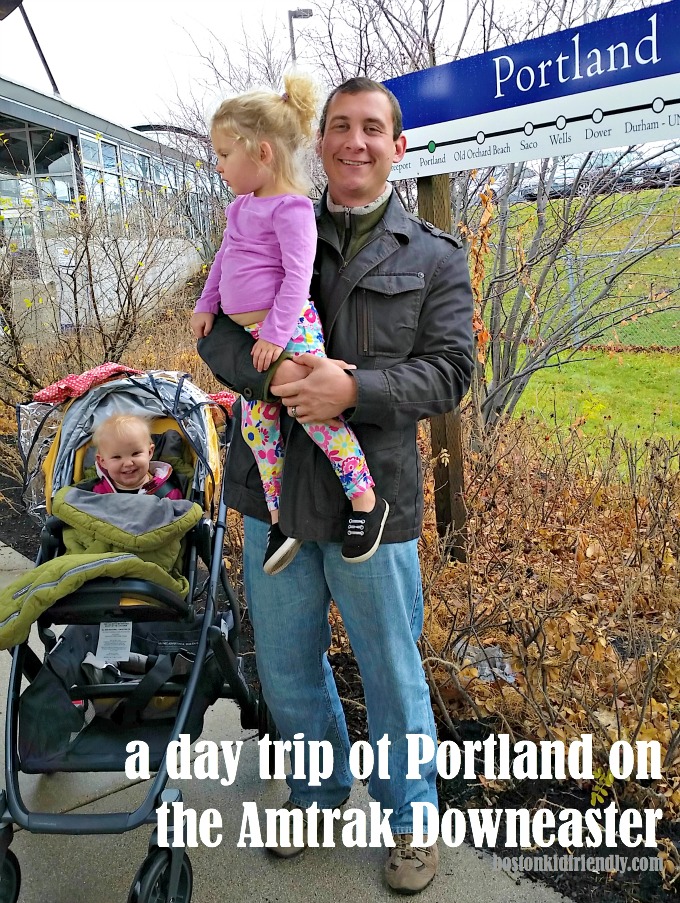 Taking kids on a day trip to Portland Maine on the Amtrak Downeaster